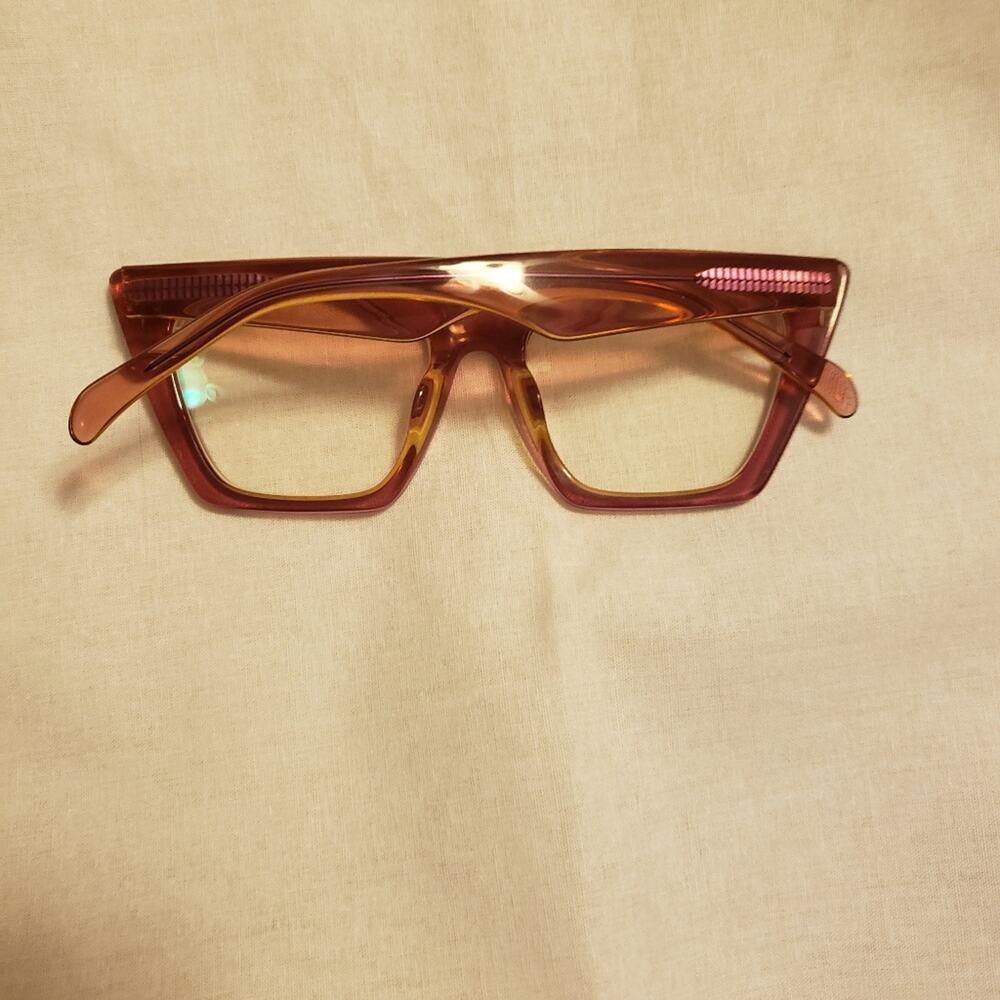 Zeelol womens pink Prescription glasses - Picture 2 of 4